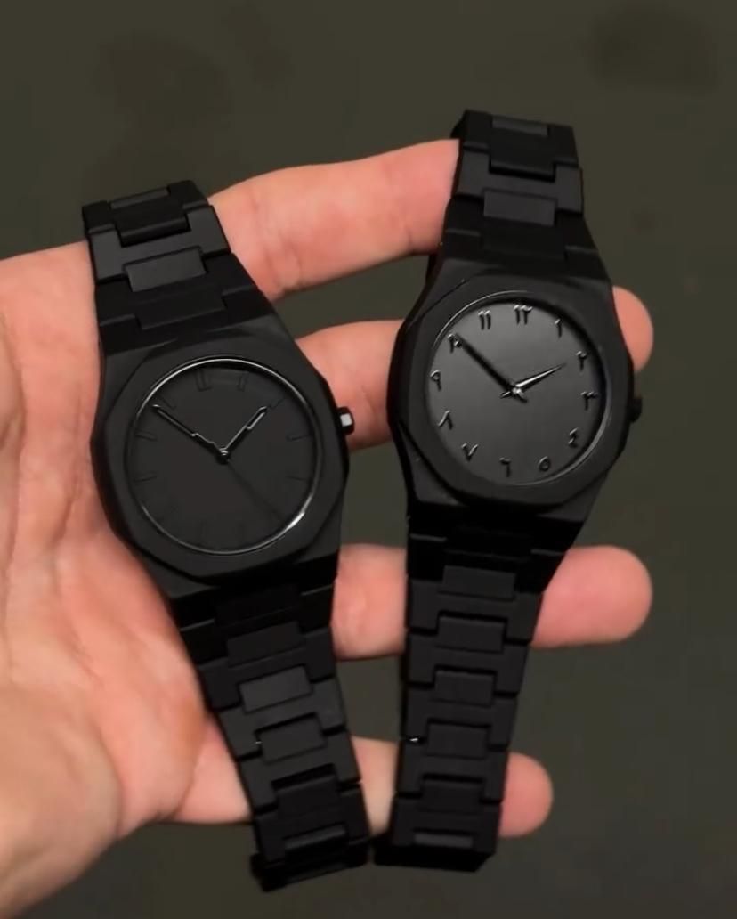 🕰️ Black Arabic Aura Watch – Premium Luxury in Pakistan